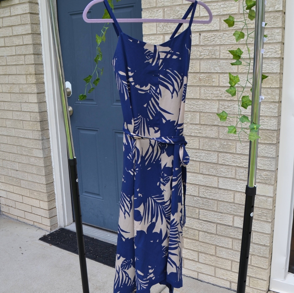 Blue Patterned Dress